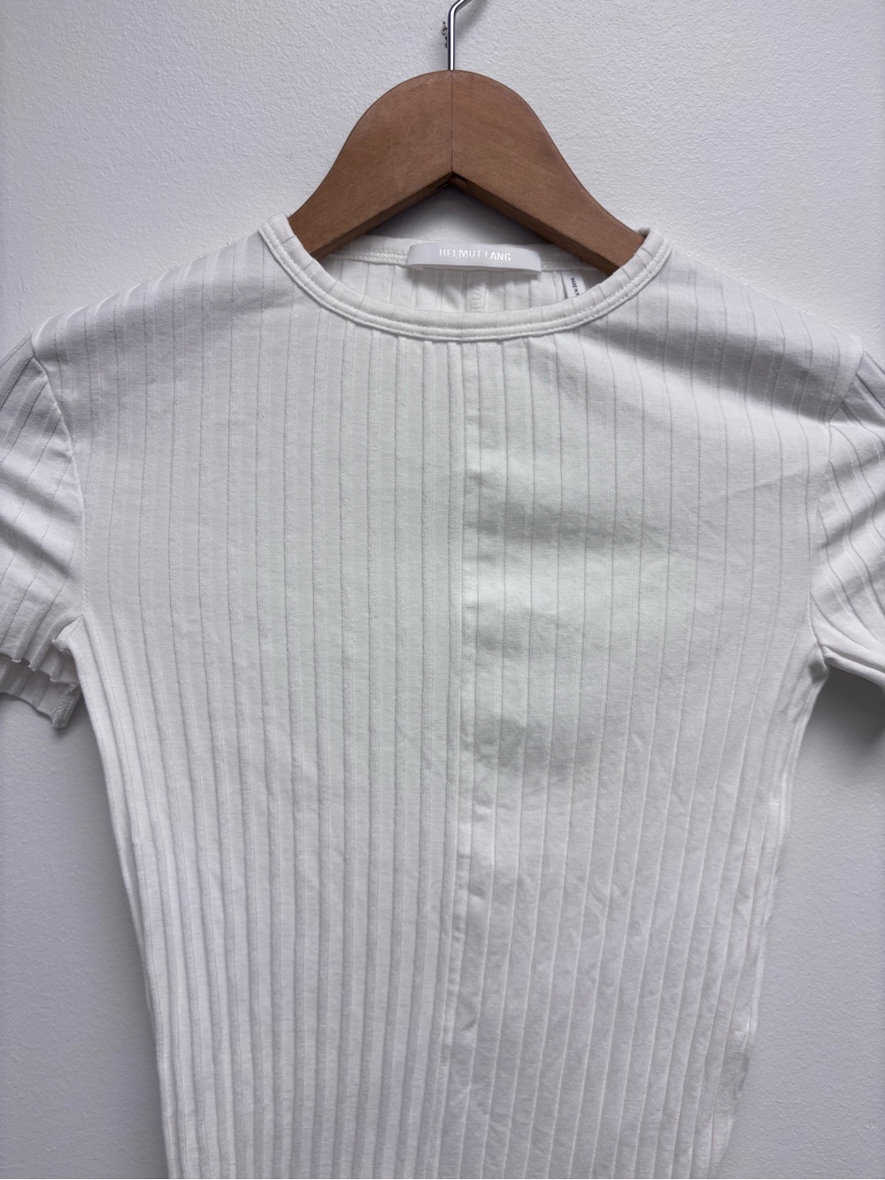 Helmut Lang Luxe Pima Ribbed Top - Picture 8 of 13